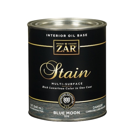 Zar ZAR Semi-Transparent Blue Moon Oil-Based Polyurethane Wood Stain 1 qt 50912